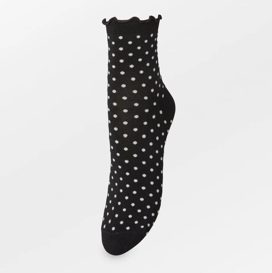 Chaussettes courtes à pois Frilla black