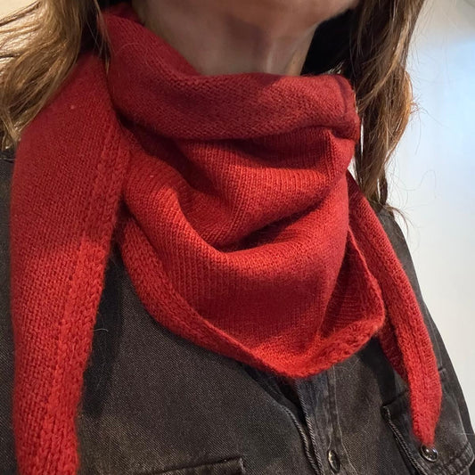 Petite écharpe triangle Eloise laine et cachemire - 6 coloris