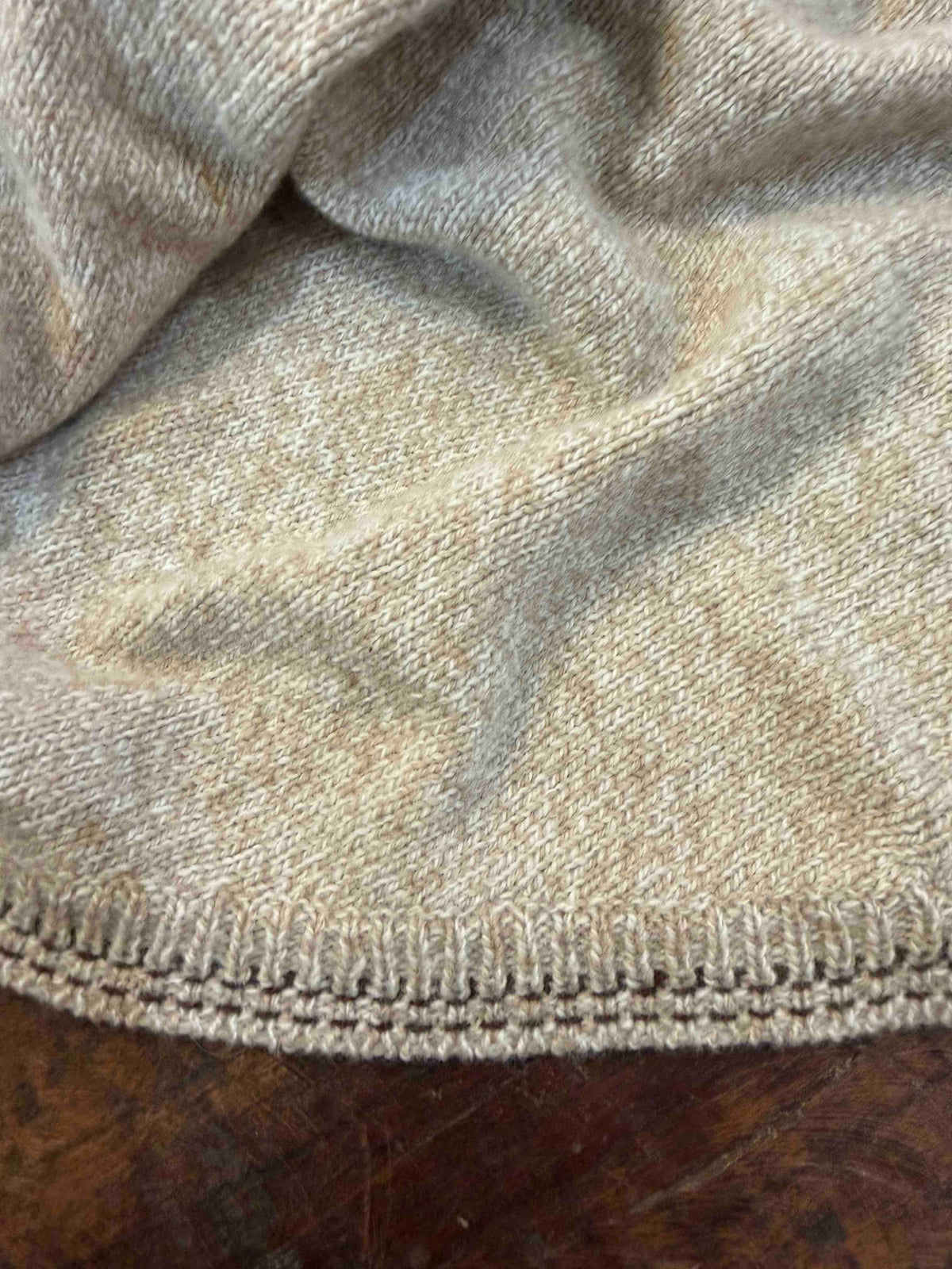 Echarpe triangle Balady beige wood- Maison Anje
