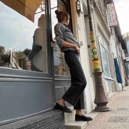 Jean The Frida Pacific drill black