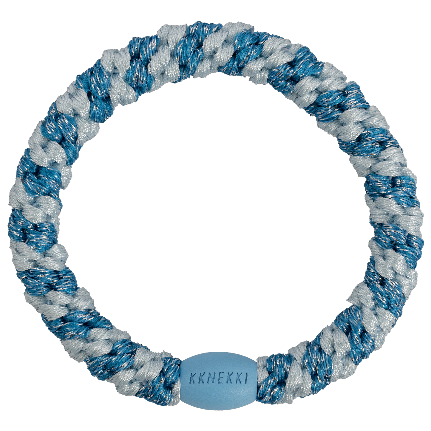 Kknekki stripe baby blue glitter bracelet/elastic