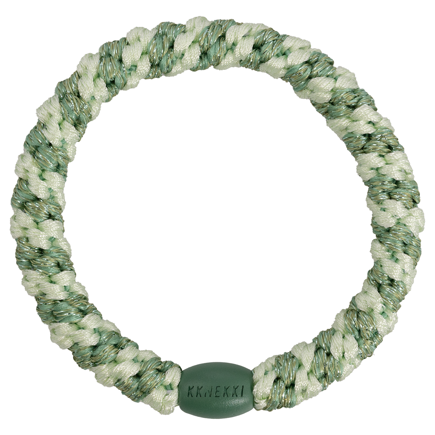 Kknekki stripe mint pistachio glitter bracelet/elastic