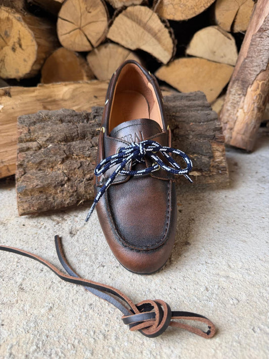 Mocassins Nahua cuir gold