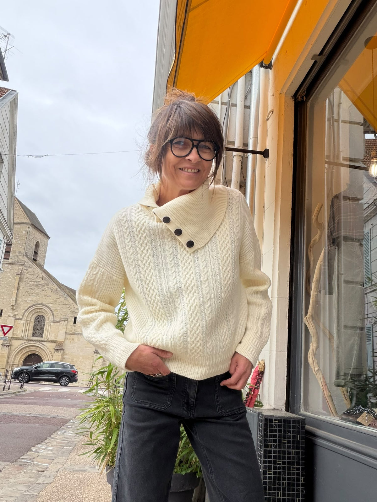 Pull Baxter milk - Maison Anje