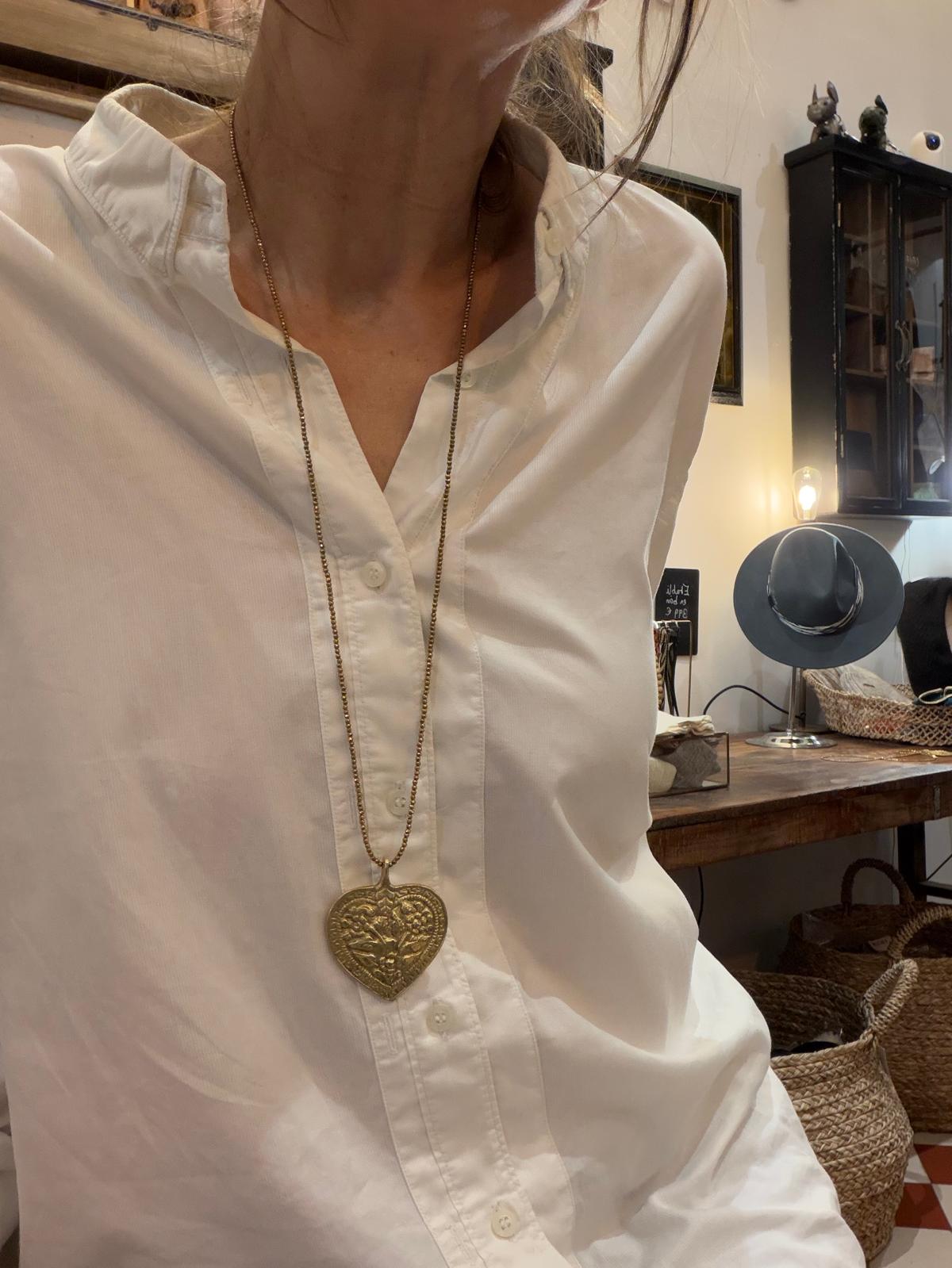 Sautoir Ceyla coeur travaillé