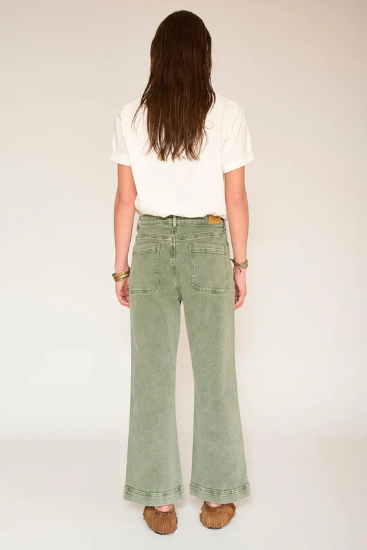 Jean The Frida Sunset Drill - kaki - MKT Studio