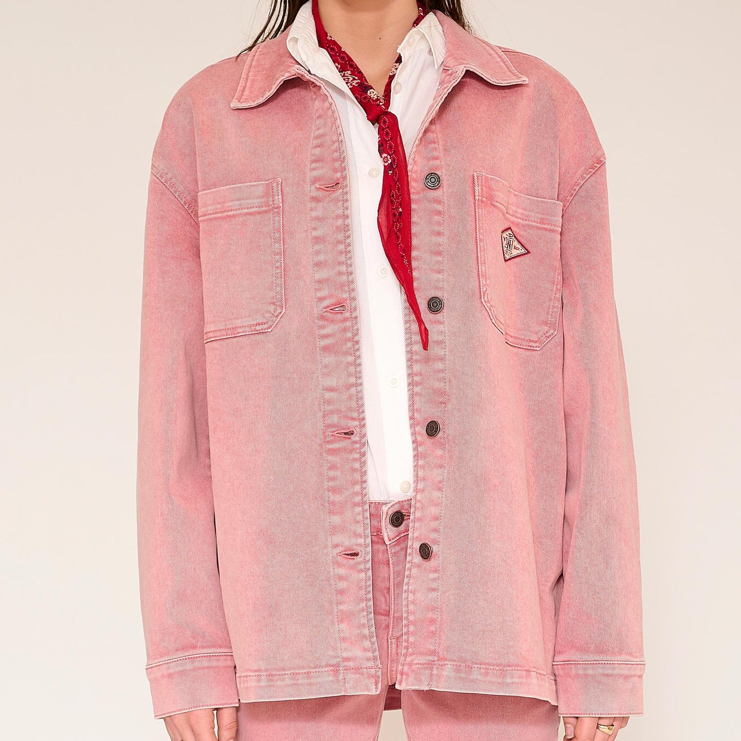 Veste chemise Willy Pacific Drill - blush