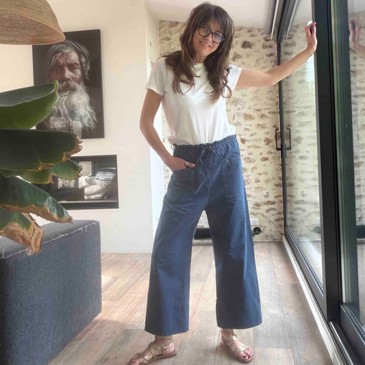 Babakar navy trousers - Hod Paris