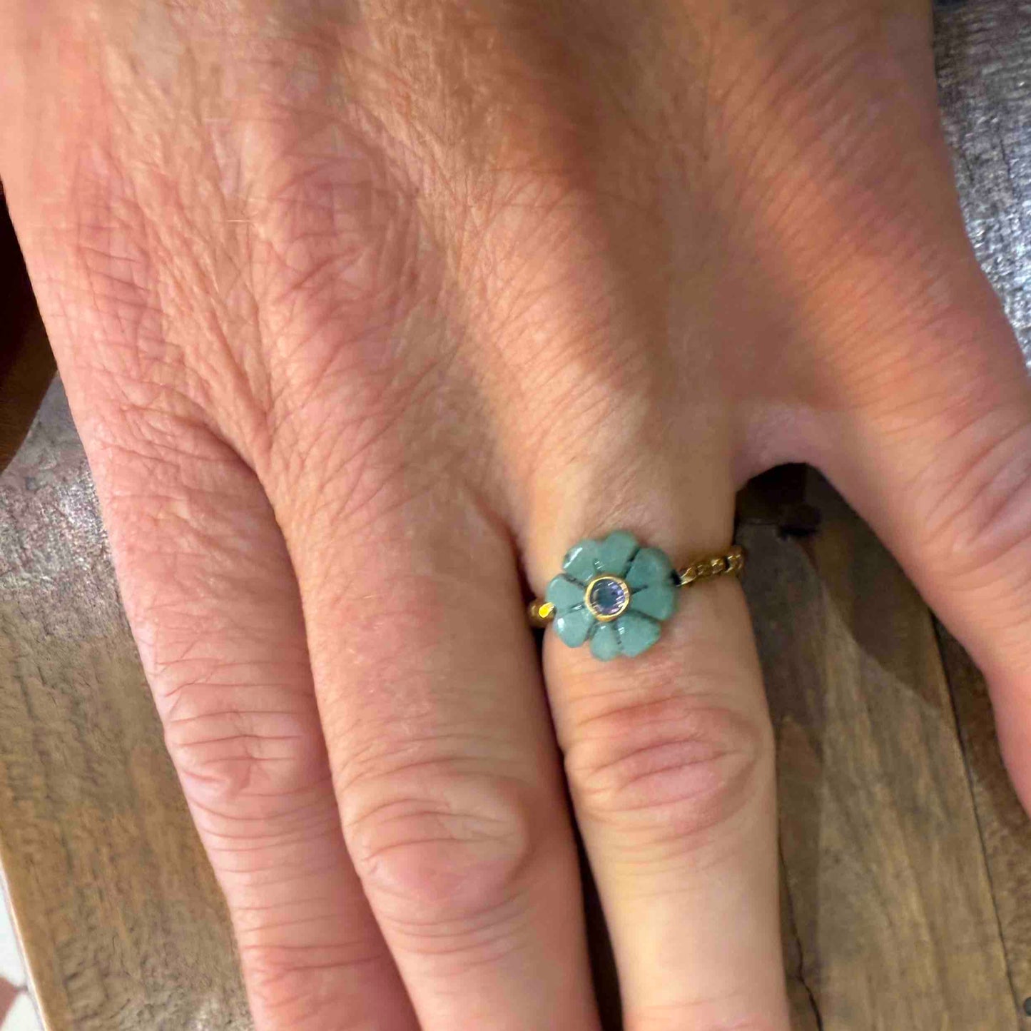 Bague mini-flower - Le Monde est Stone