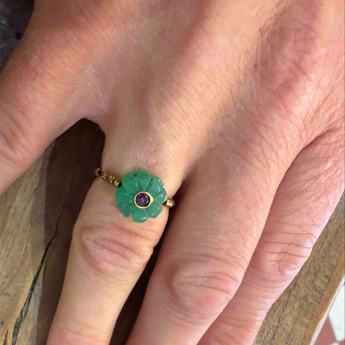 Bague mini-flower - Le Monde est Stone
