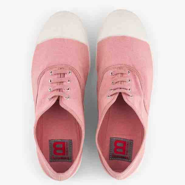 Tennis à lacets Bensimon - rose
