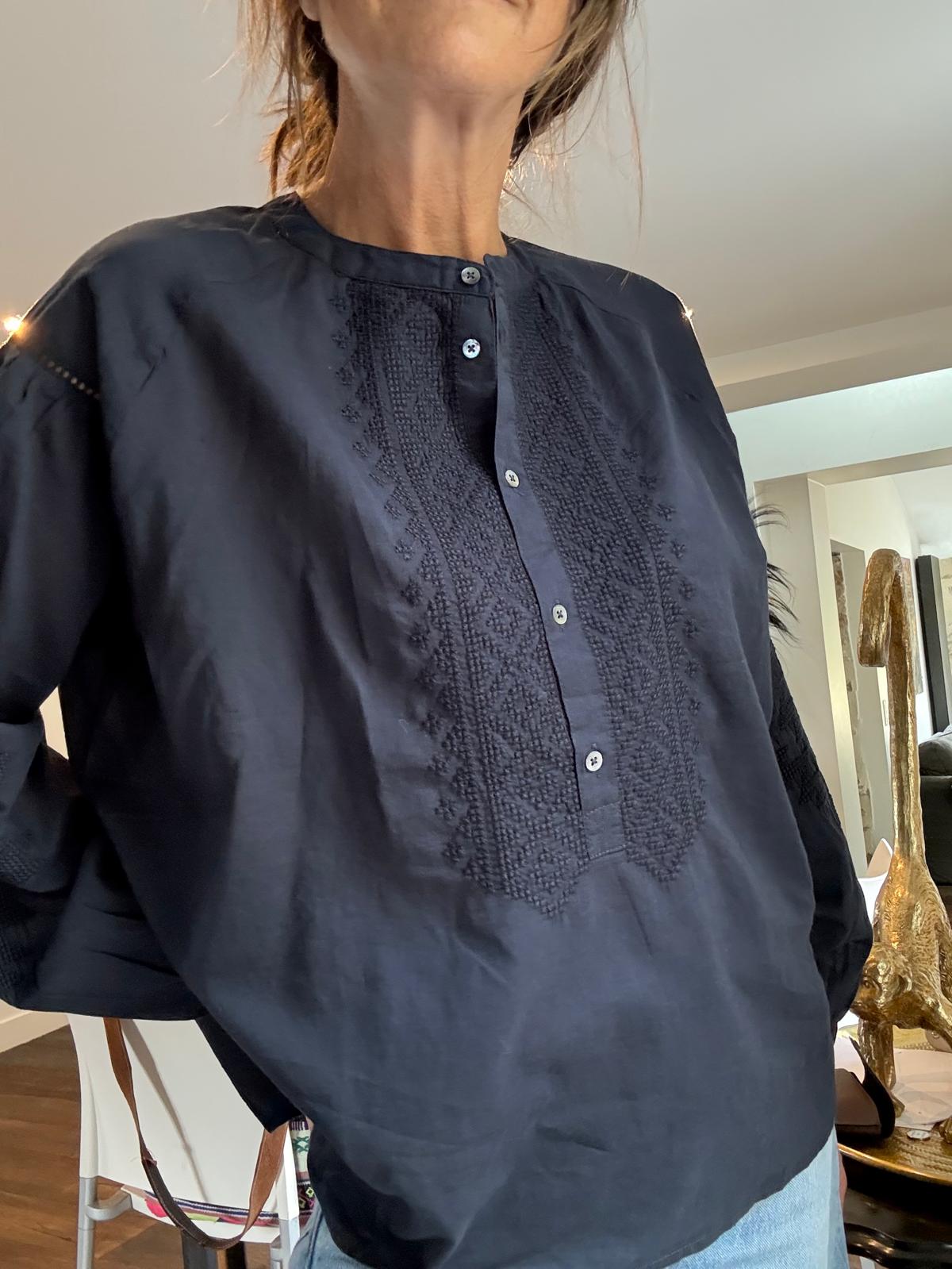 Blouse Céleste en voile de coton