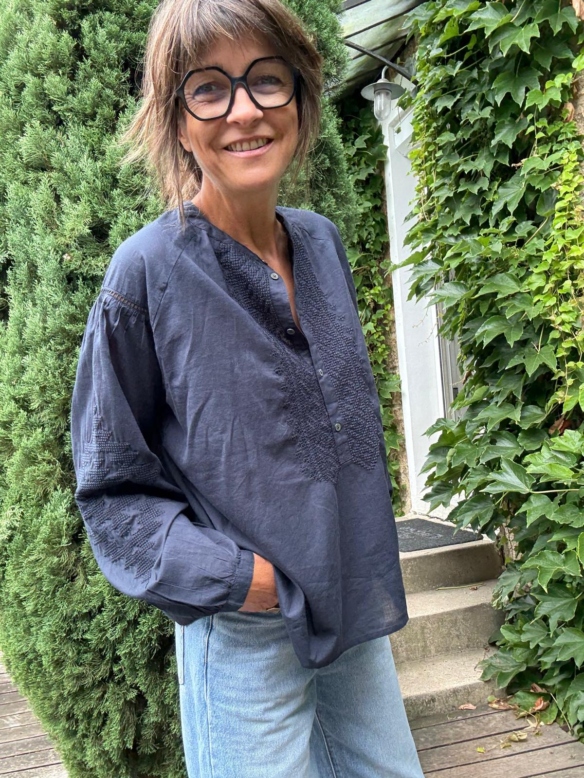 Blouse Céleste en voile de coton