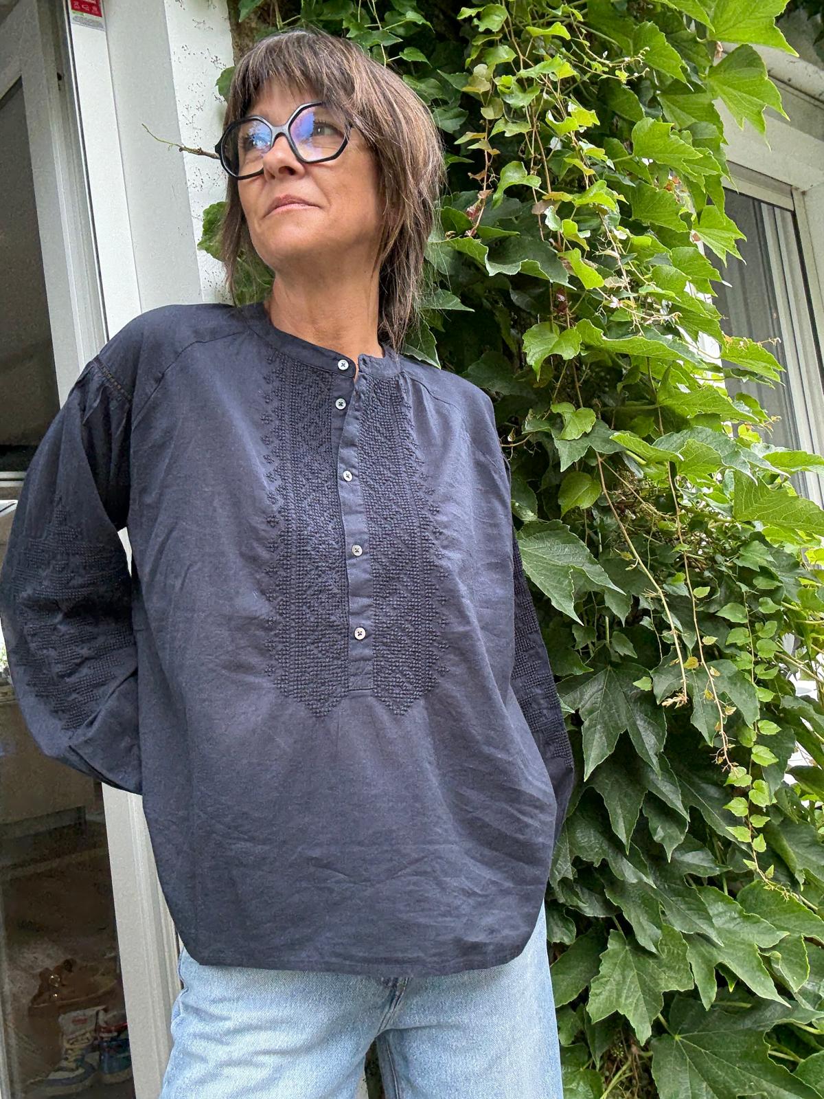 Blouse Céleste en voile de coton