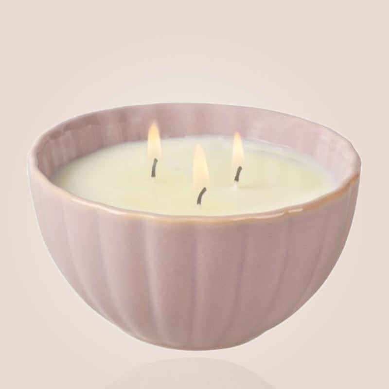 Bougie Rose - Musc des neiges 240g