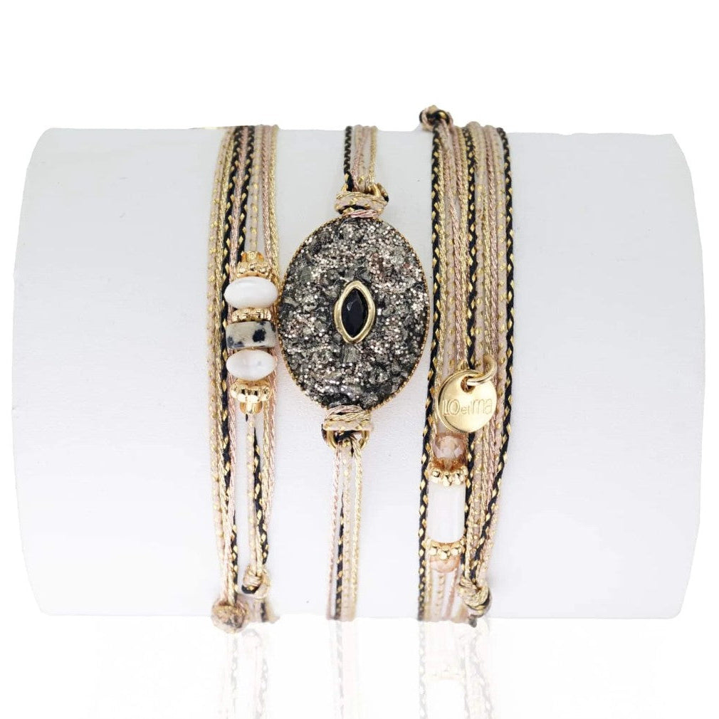 Bracelet Médaille Météore pyrite