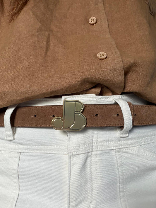 Ceinture disco suede - tan