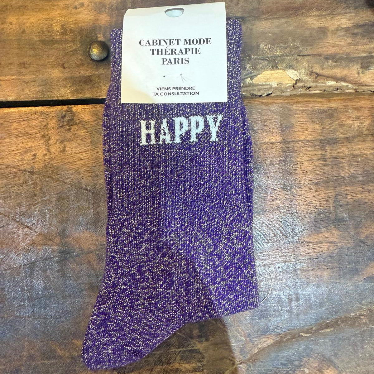 Chaussettes Happy glitter