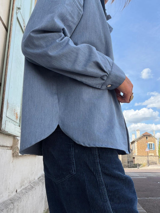 Chemise Cléo céleste - Hod Paris