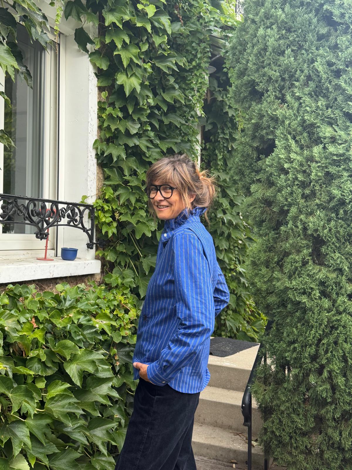 Cléo indigo stripe shirt - Hod Paris