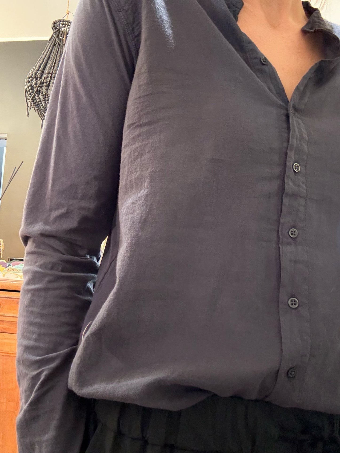 Chemise Taha charcoal