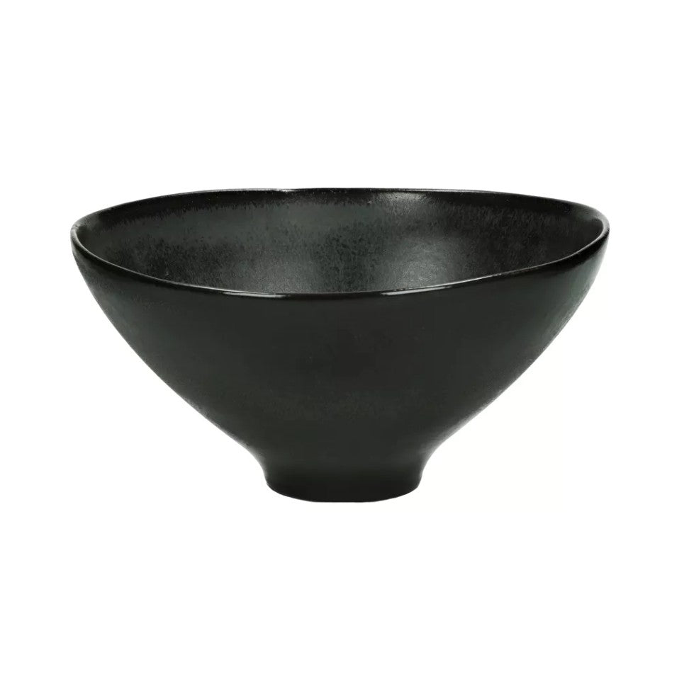 CHROM - stoneware salad bowl 25.5 x H 12.5cm