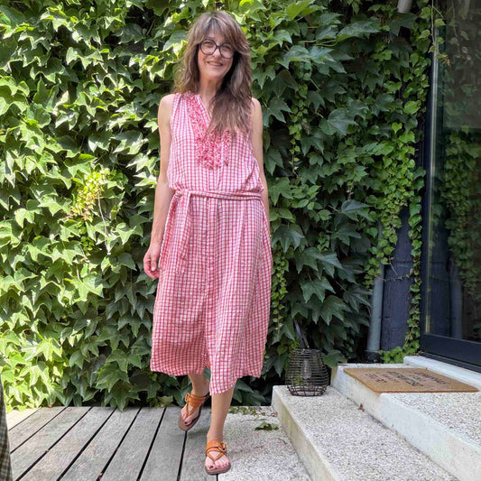 Robe Colette - 3 couleurs : olive, cherry, camel