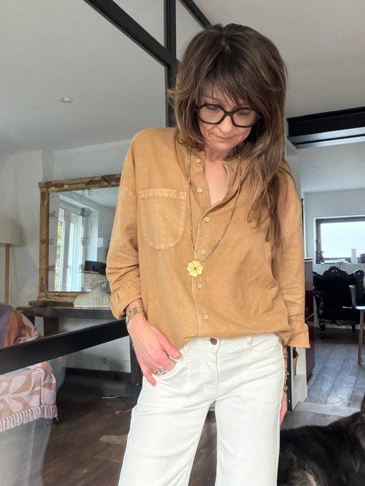 Sautoir Flower XL gold