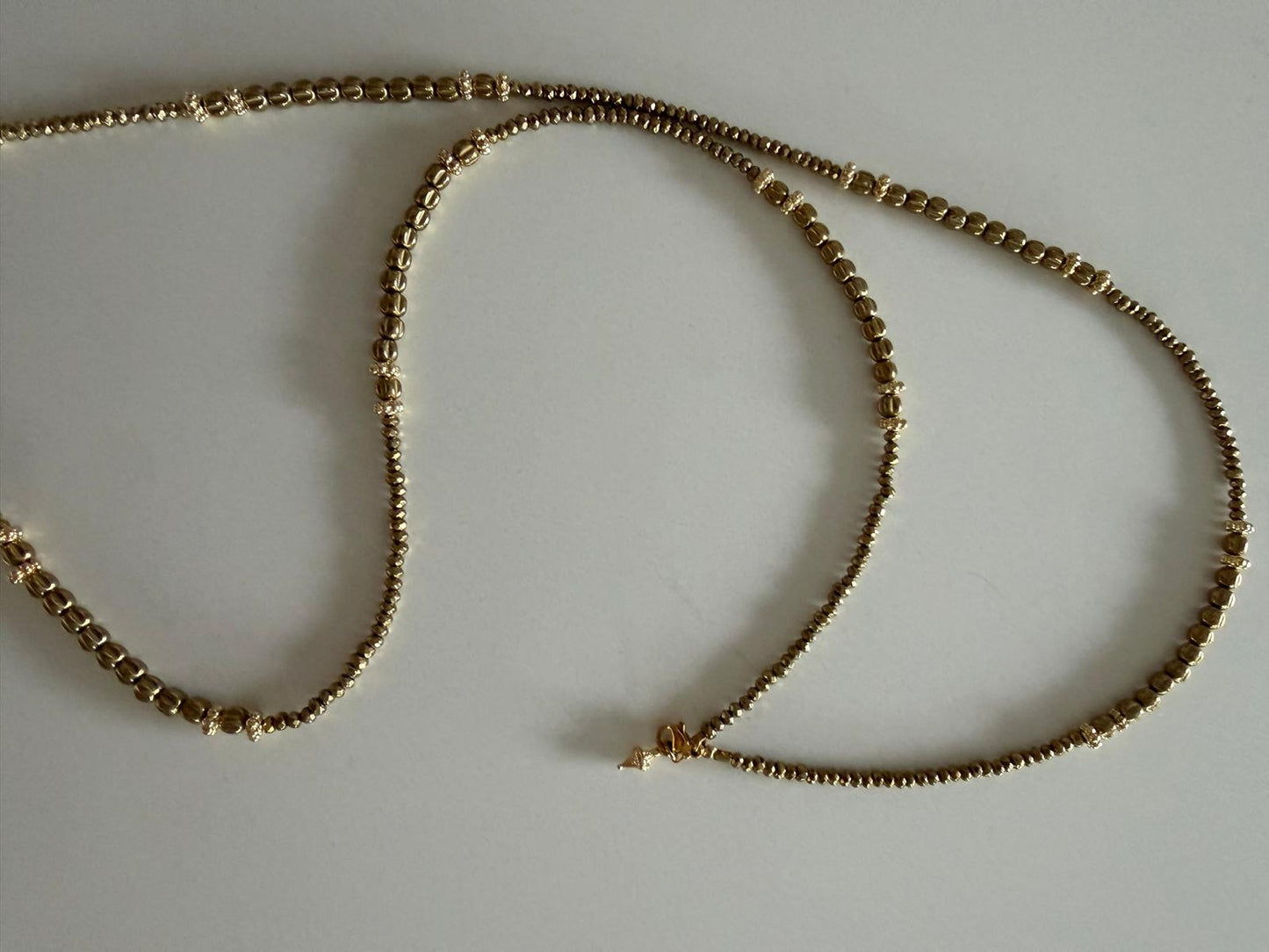 Flower XL gold necklace