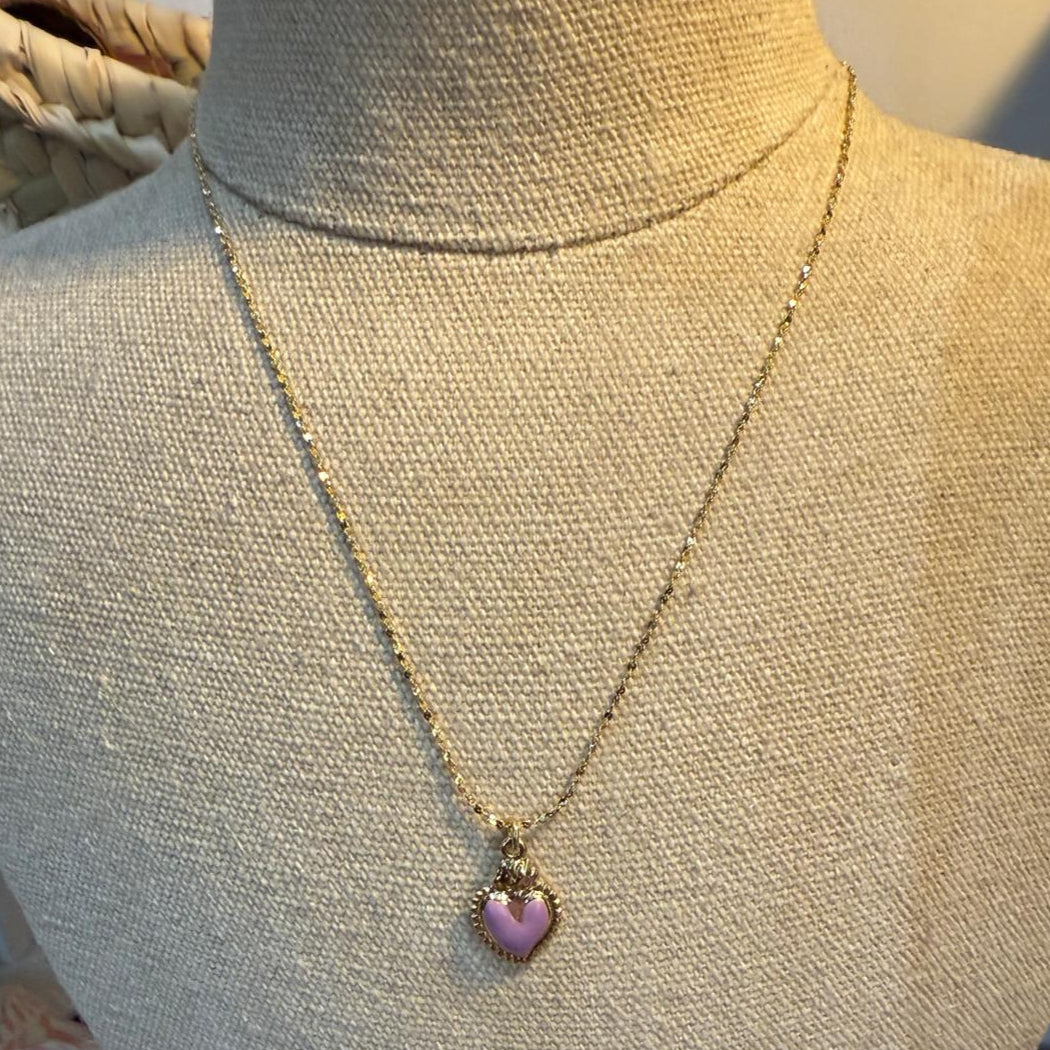 Collier Iris violet