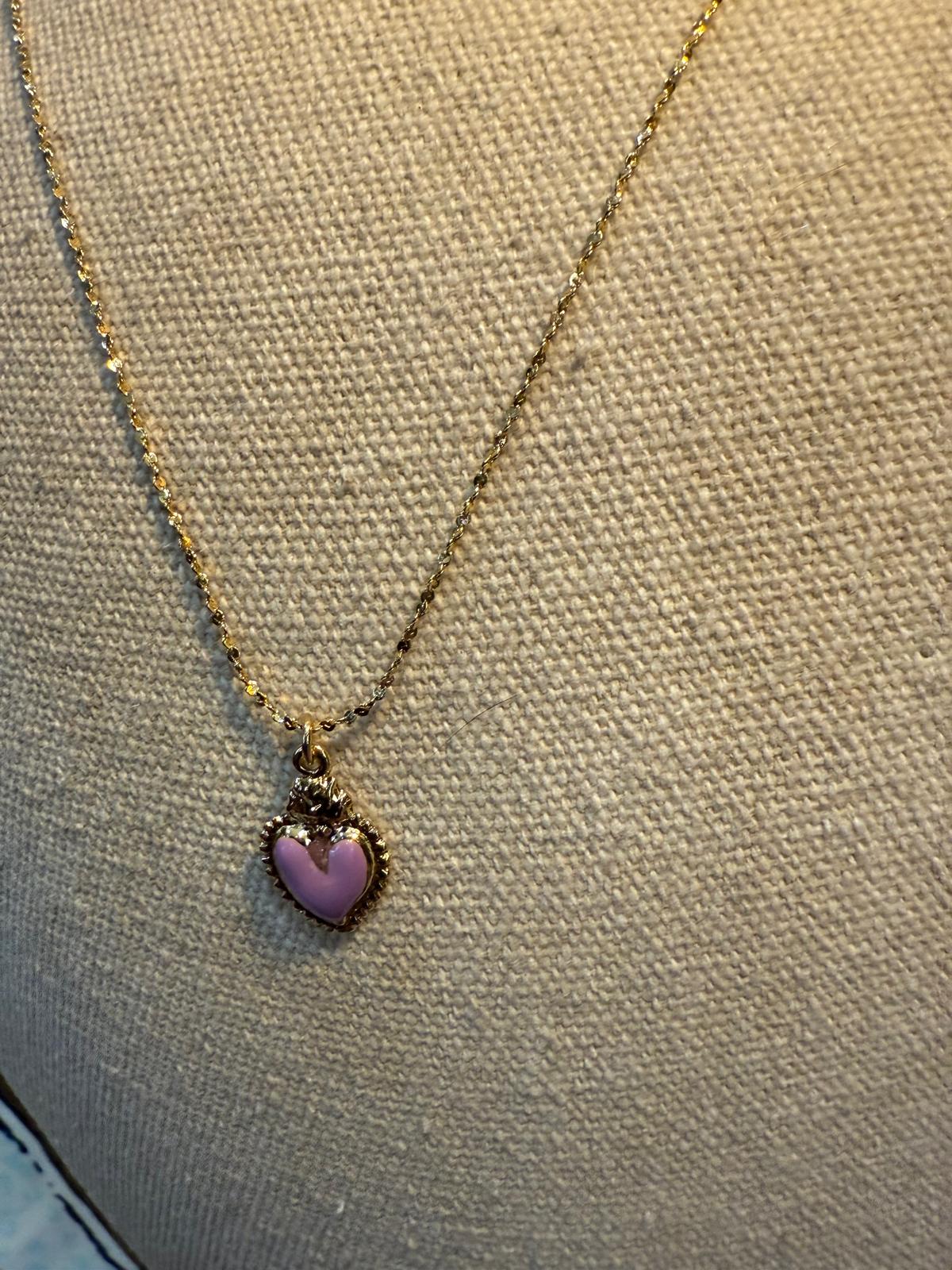Collier Iris violet