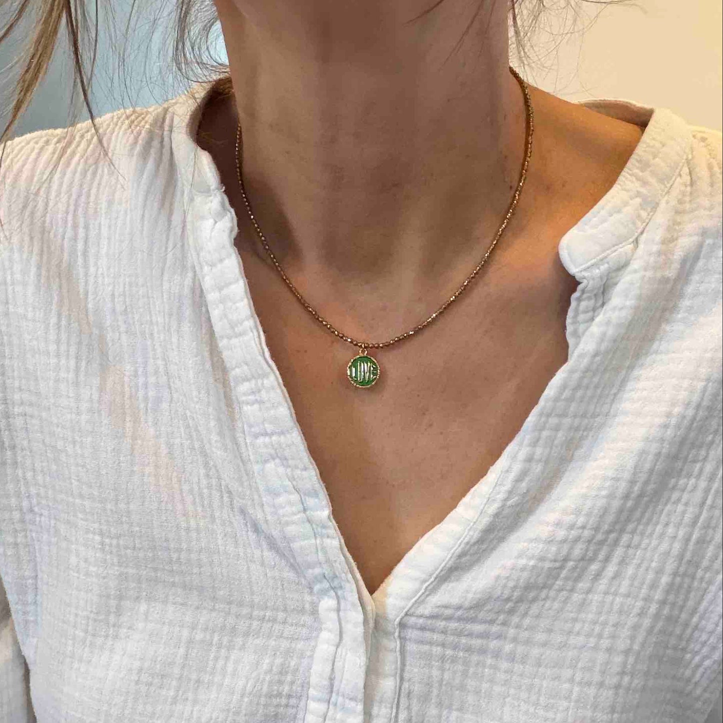 Collier Amulette Love - Le Monde est Stone