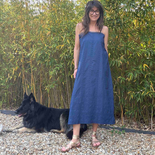 Robe Constance astre navy - Hod Paris