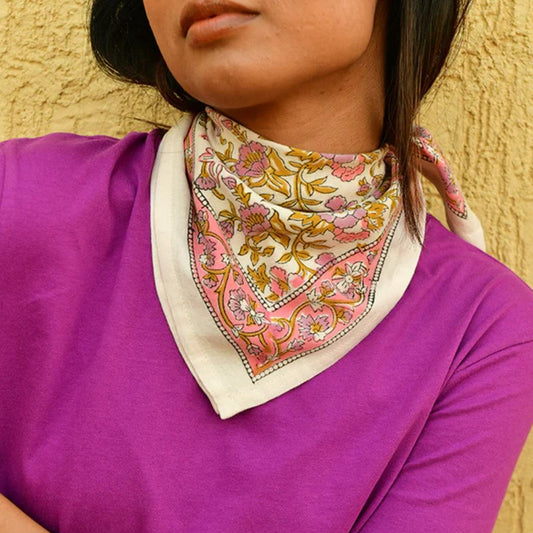 Petit foulard Calypso écru