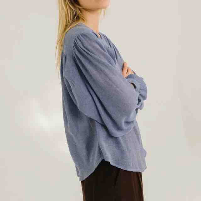 Gladis Indigo Shirt - Sacred Heart