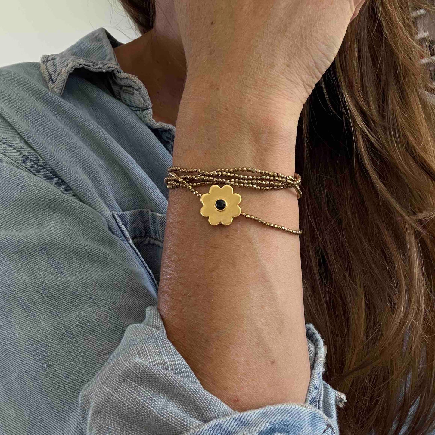 Sautoir bracelet Flower - Le Monde est stone