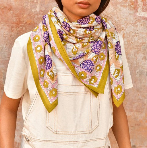 Grand foulard Pénélope Myrtille