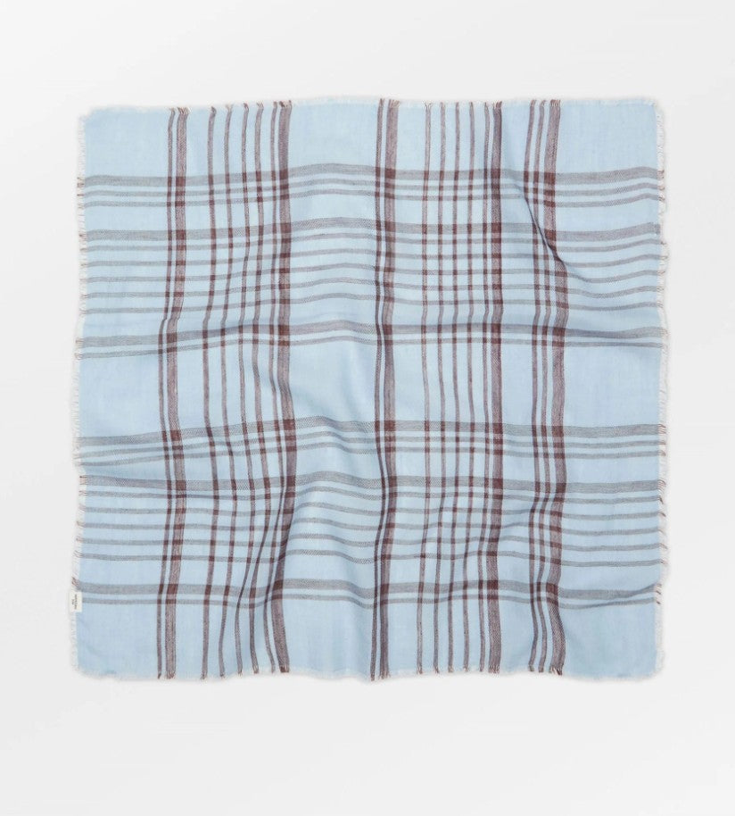 Scarf Grid Cowea skyway blue