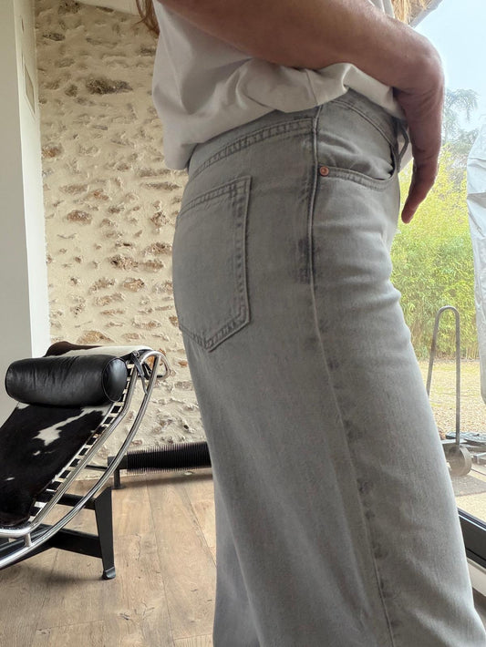 Jean Poka gris clair