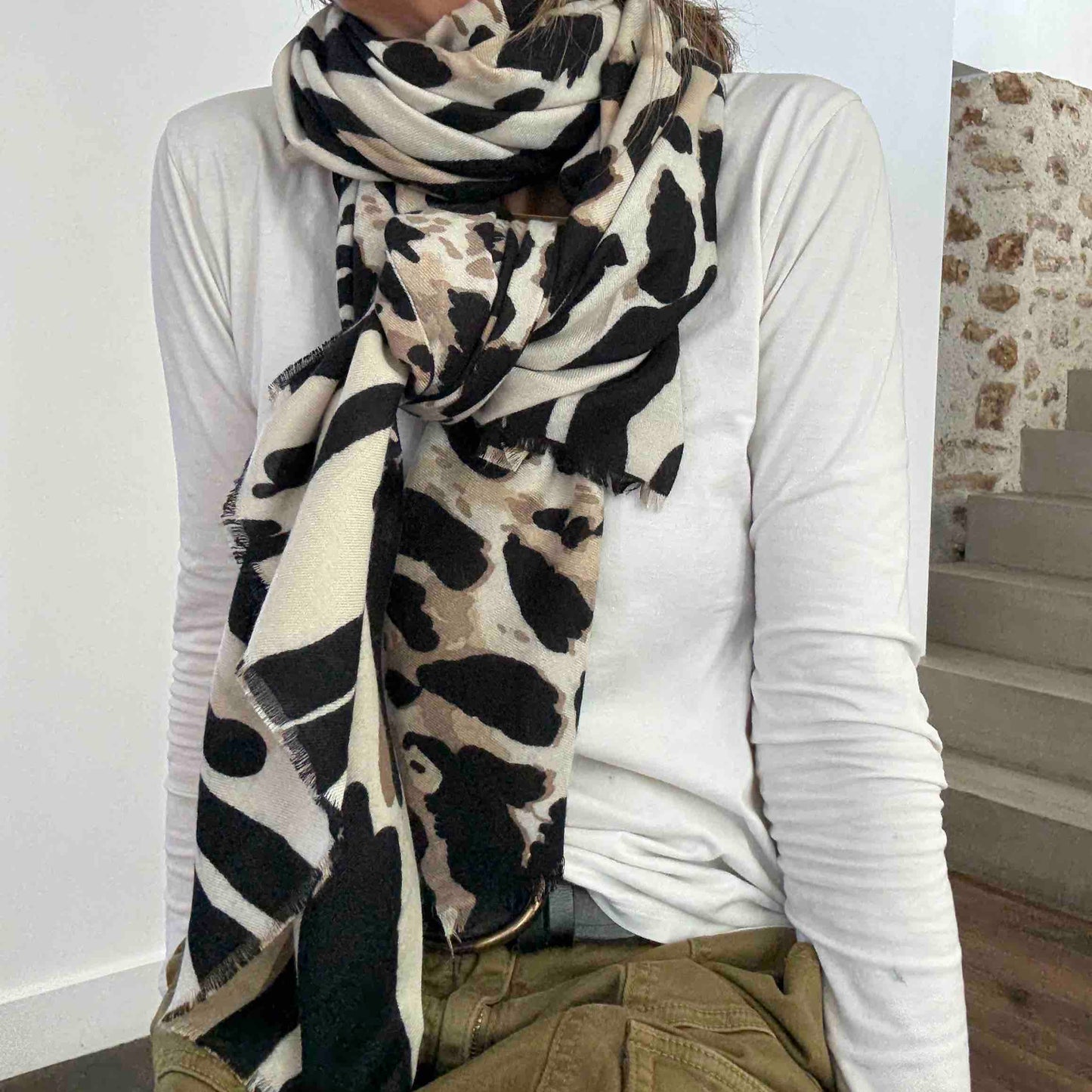 Grand foulard Jungle