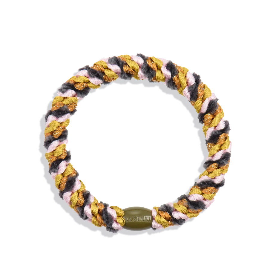 Kknekki Velvet Stripe Orange Bracelet/Elastic