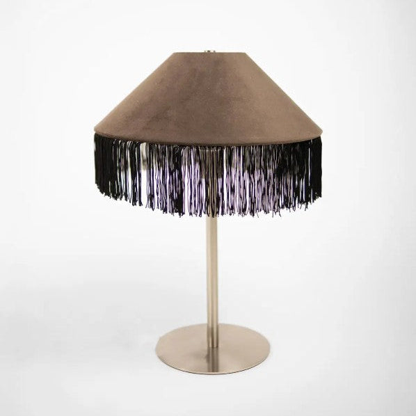 Lampe de table Gloria brun foncé