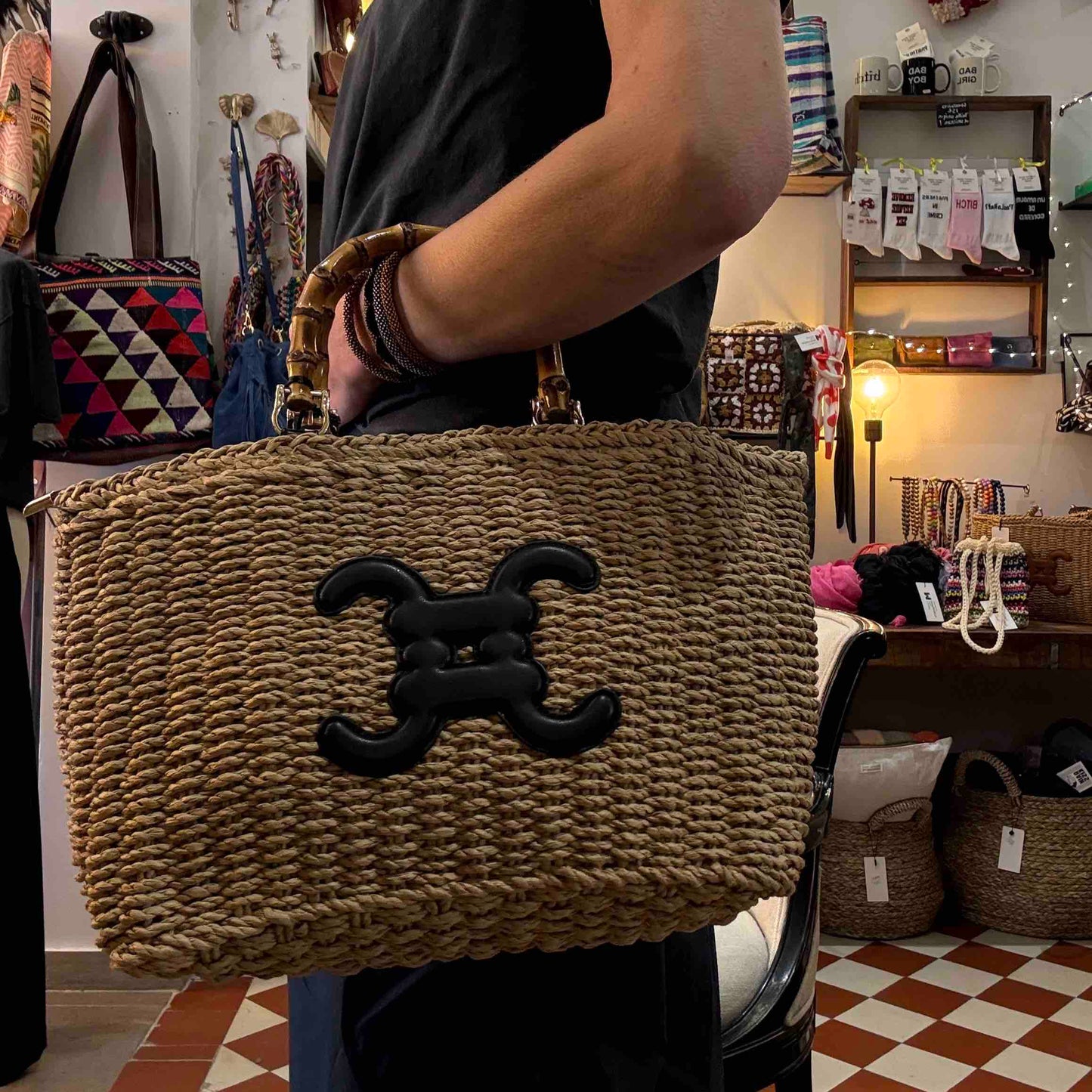 Sac panier Lola Black - sélection Thank You Margareth