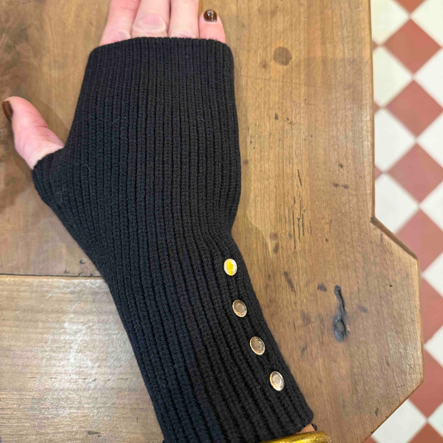 Mitaines en tricot Véro