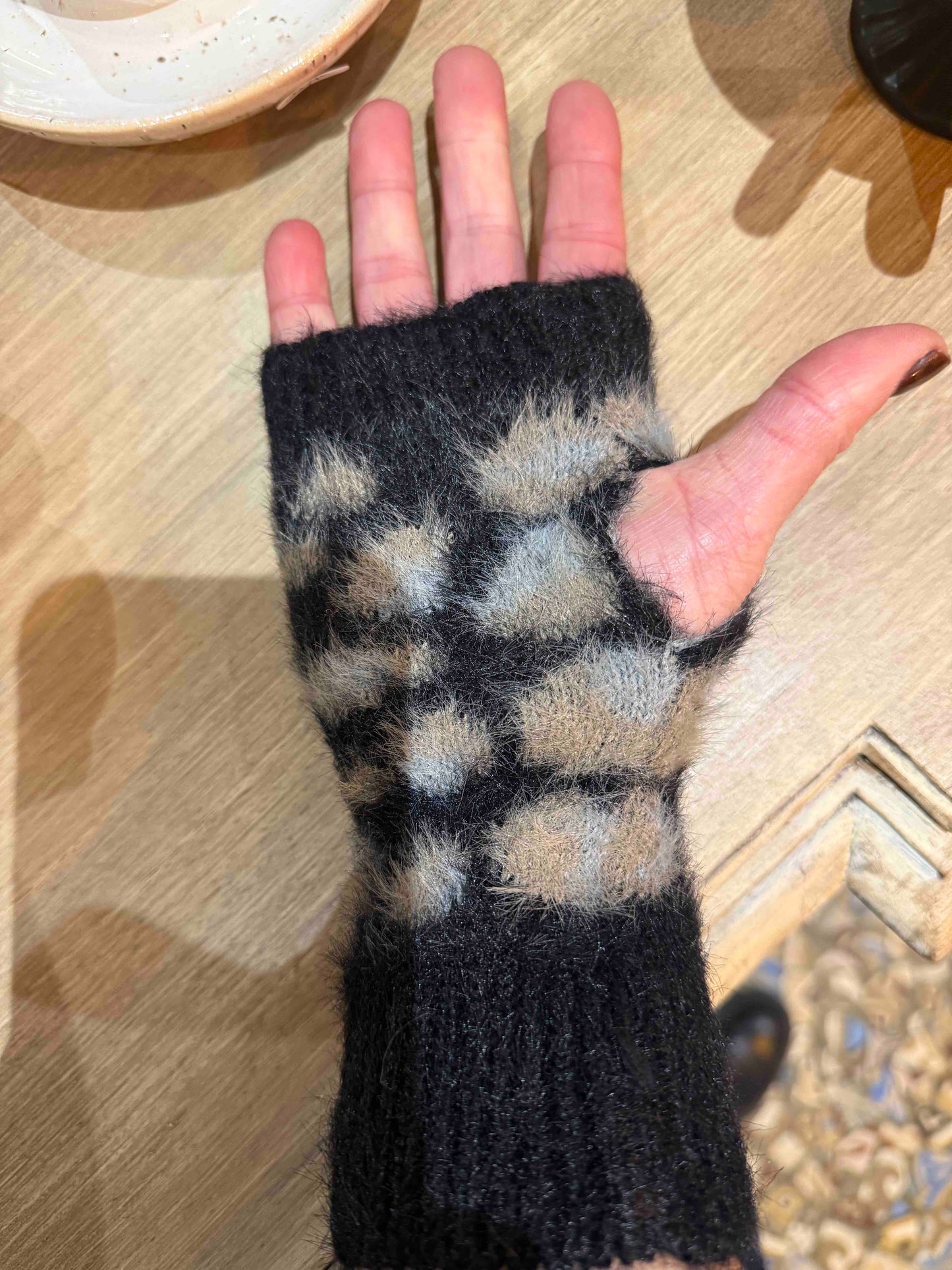 Mitaines en tricot Léo