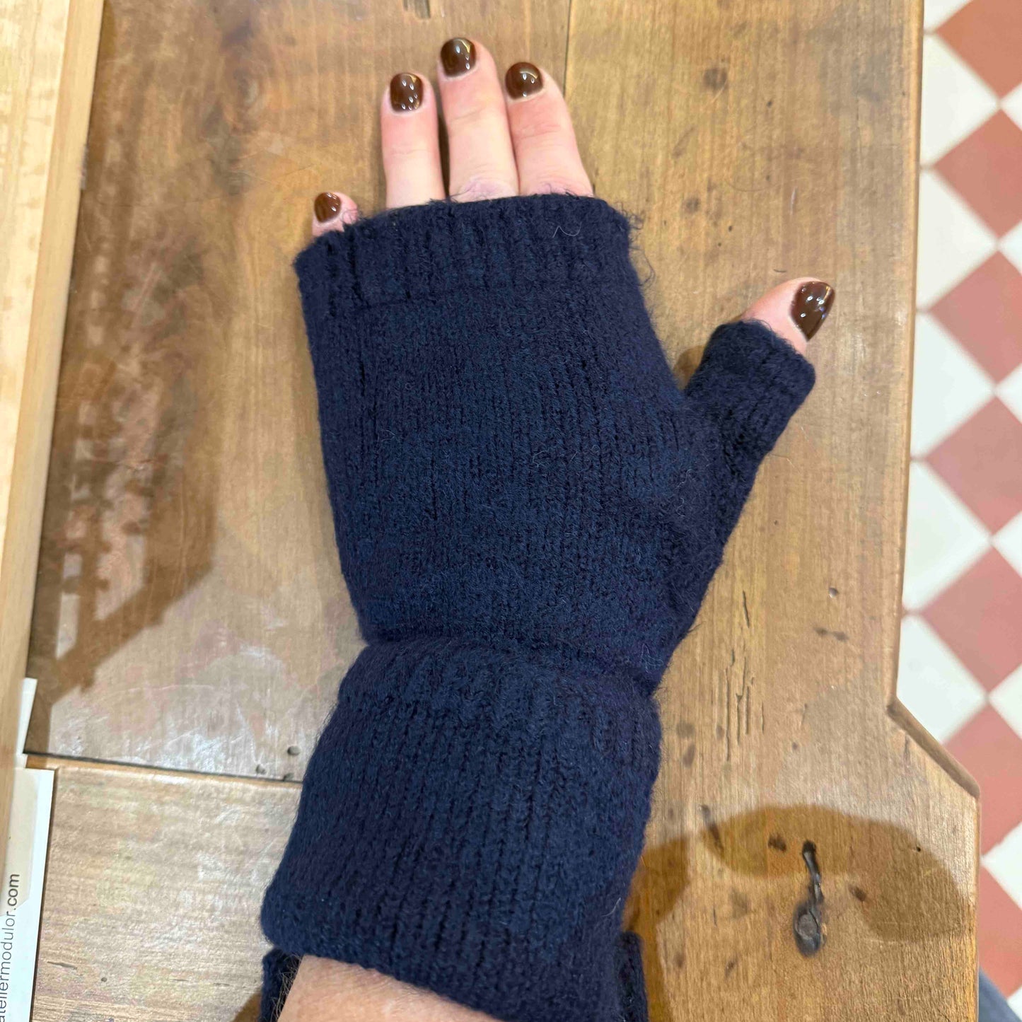 Mitaines en tricot Cécile