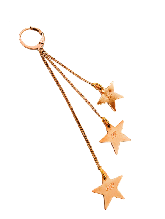 Monoboucle longue Stars or ou argent