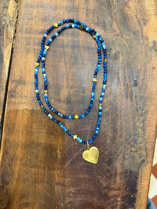 Pampille coeur Zoé Le Monde est Stone