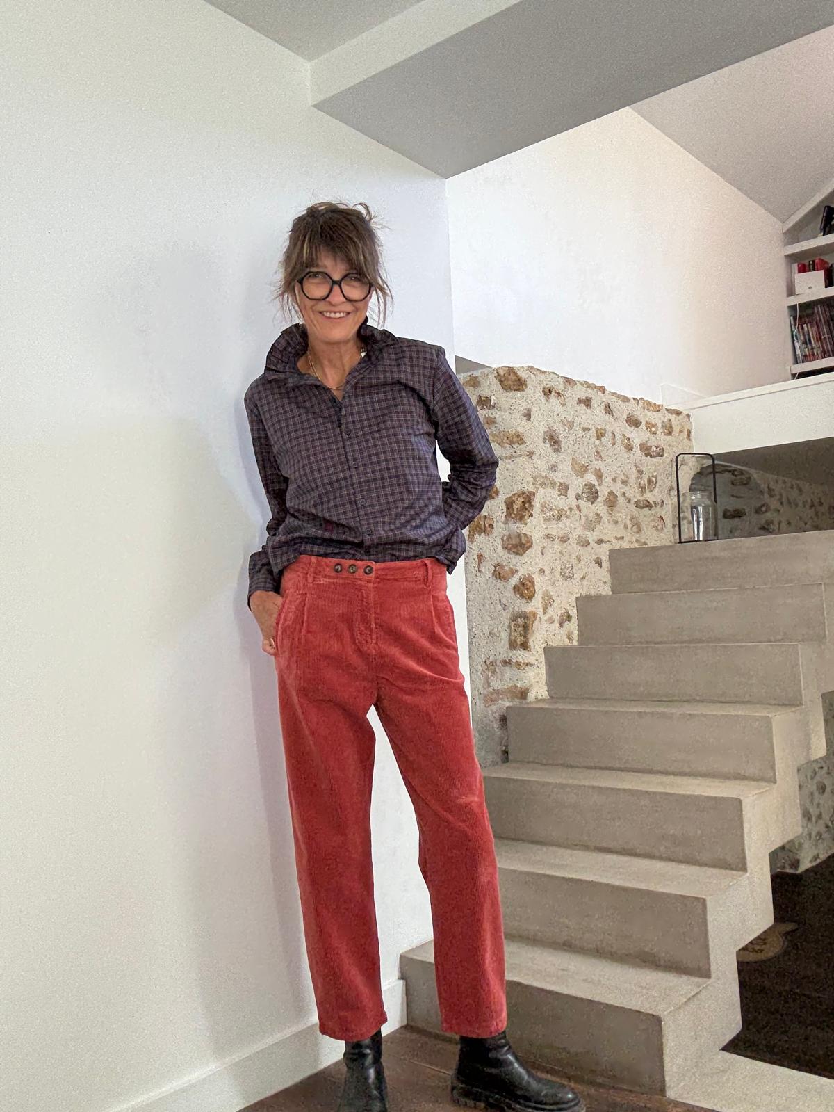 Pantalon carotte Ariety brick