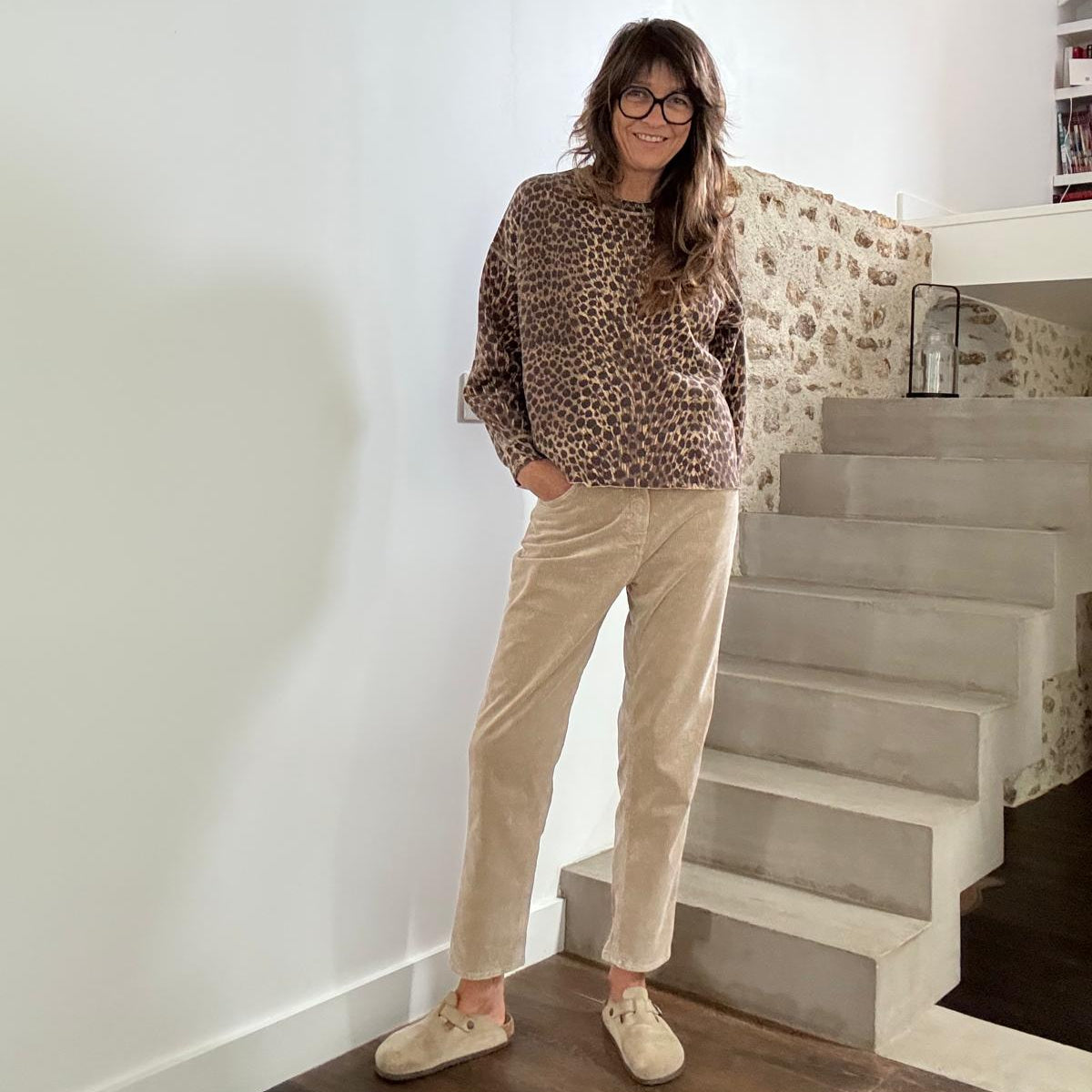 Pantalon Gala velours Granola wash